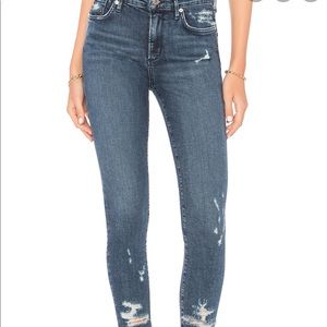 AGOLDE Sophie Hi Rise Crop Skinny Jeans in…